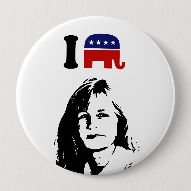 I Love Liz Cheney Pinback Button (Front)