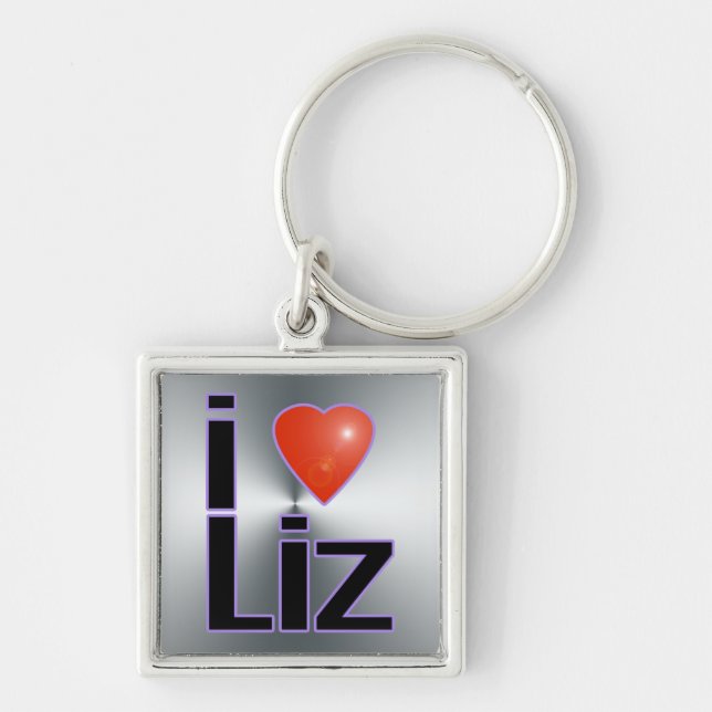 i love Liz Keychain (Front)
