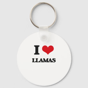 I love Llamas Keychain