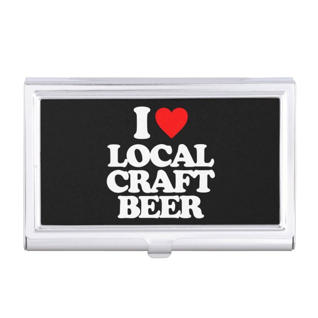 I LOVE LOCAL CRAFT BEER BUSINESS CARD CASE (Front)