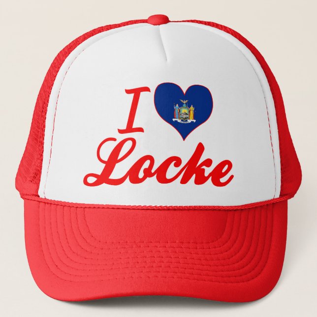 I Love Locke, New York Trucker Hat (Front)