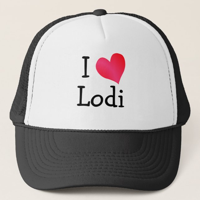I Love Lodi Trucker Hat (Front)