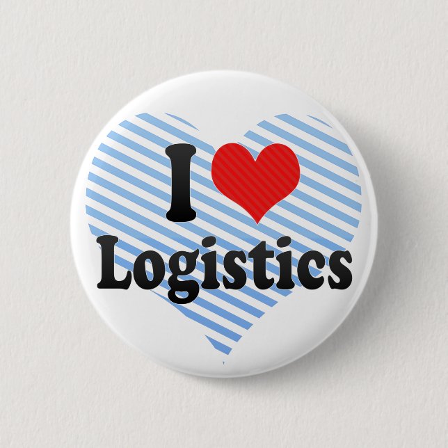 I Love Logistics Button (Front)