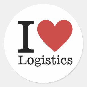 I ❤️ Love Logistics (for Employees) CUSTOM Classic Round Sticker