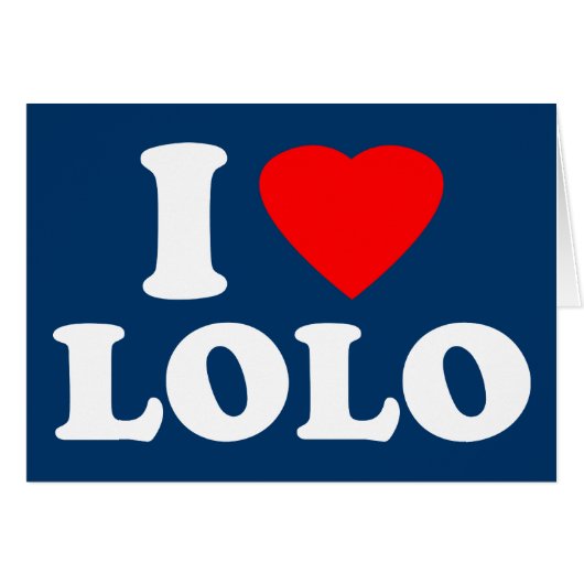 I Love Lolo Cards (Front Horizontal)