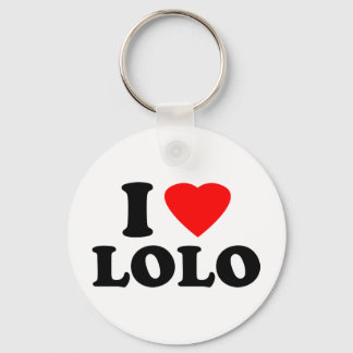 I Love Lolo Keychain