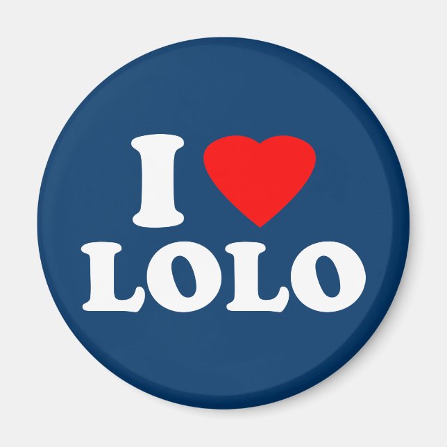 I Love Lolo Magnet (Front)