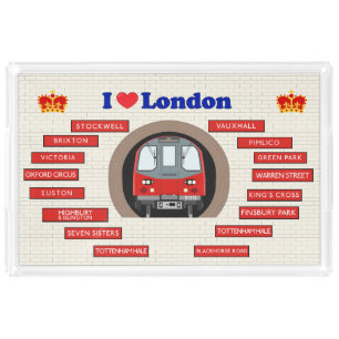 I Love London Acrylic Tray