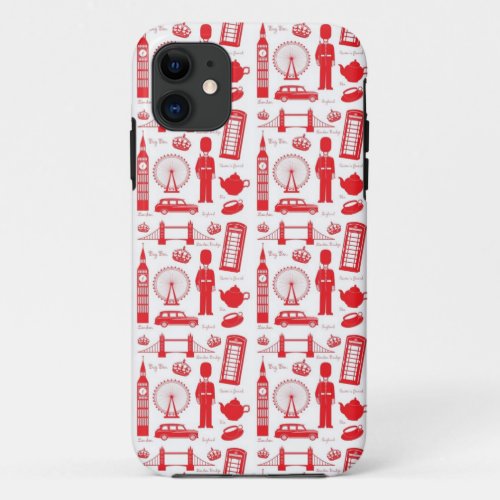 I Love London _ British Symbols iPhone 11 Case