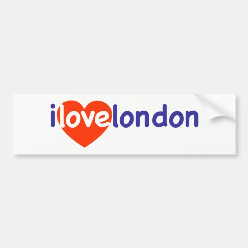 I Love London Bumper Sticker