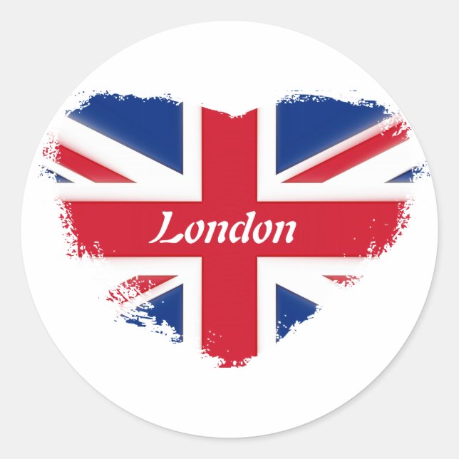 I love London Classic Round Sticker (Front)