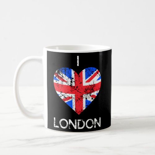 I Love London Distressed Union Jack He Coffee Mug