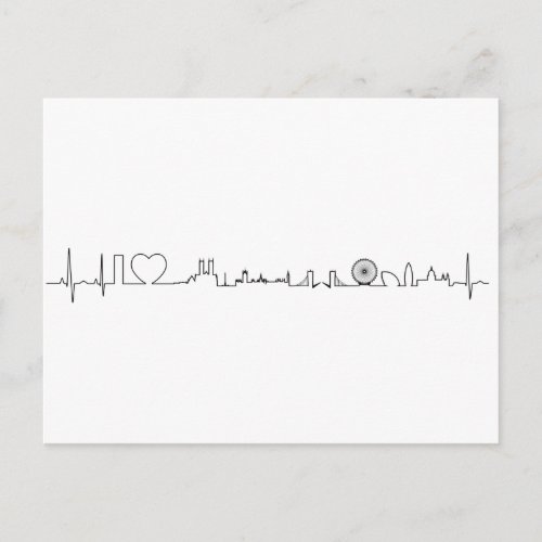 I love London extraordinary ecg style souvenir Postcard