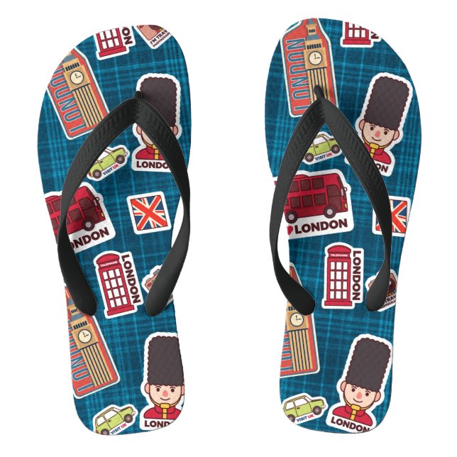 I Love London Flip Flops (Footbed)