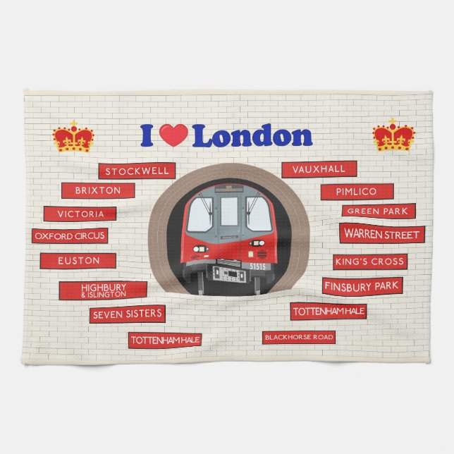 I Love London Kitchen Towel (Horizontal)