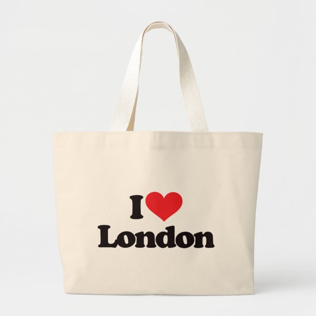 I Love London Large Tote Bag (Front)