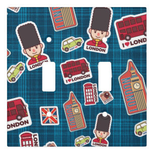I Love London Light Switch Cover