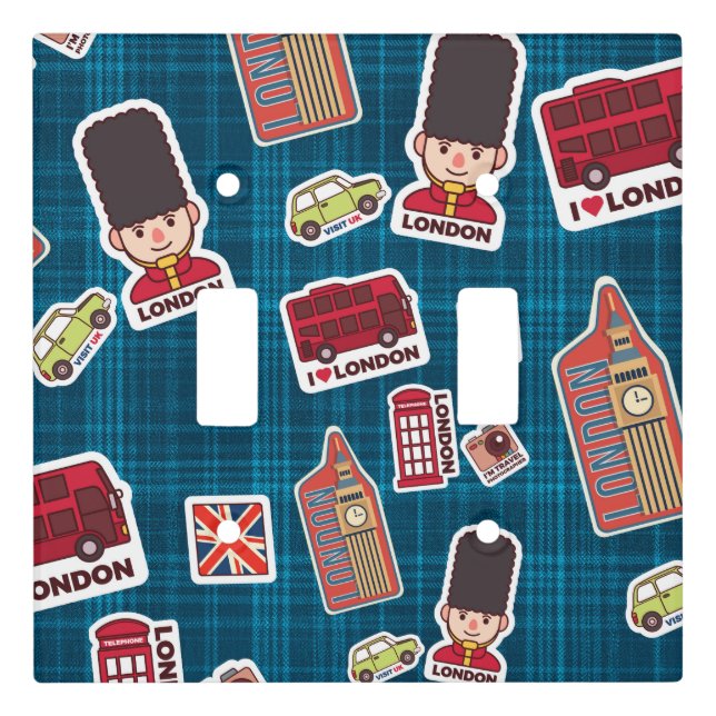 I Love London Light Switch Cover (Front)