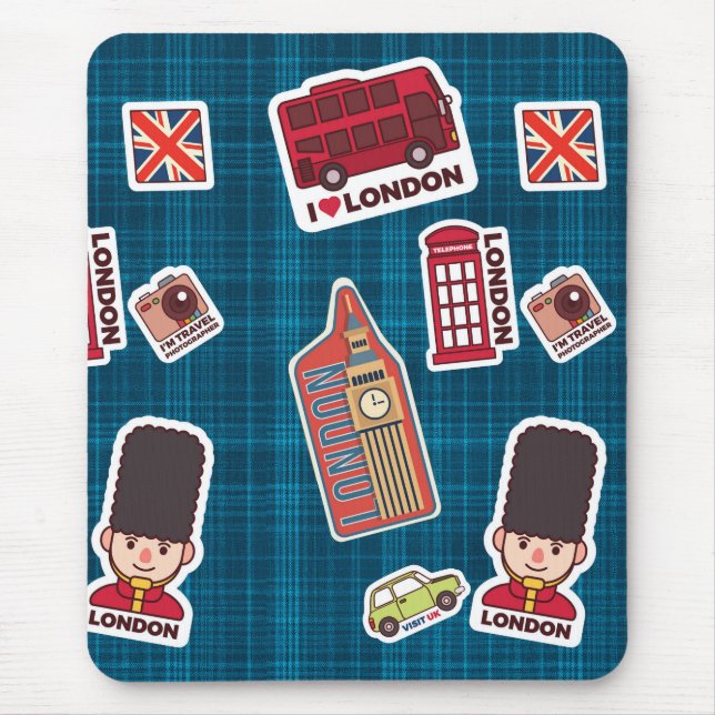 I Love London Mouse Pad (Front)