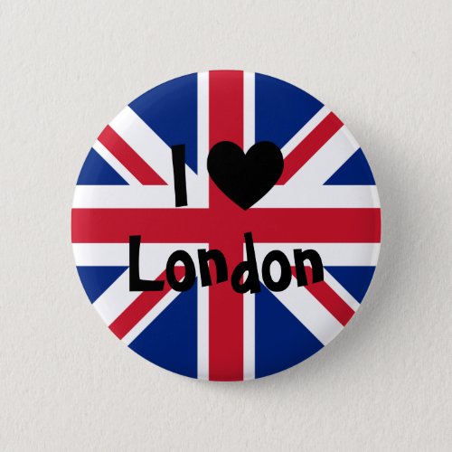 I Love London Pinback Button