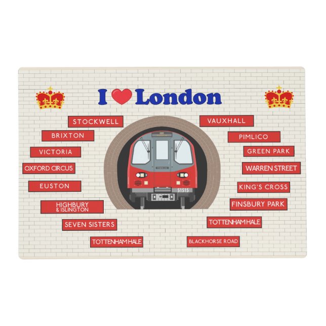 I Love London Placemat (Front)