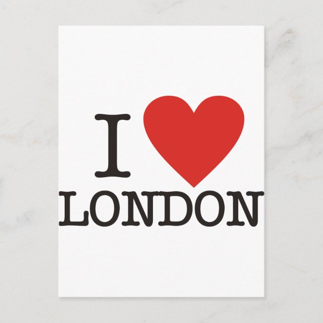 I love London Postcard (Front)