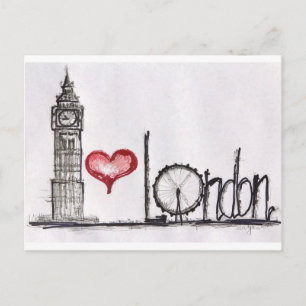 I love London Postcard