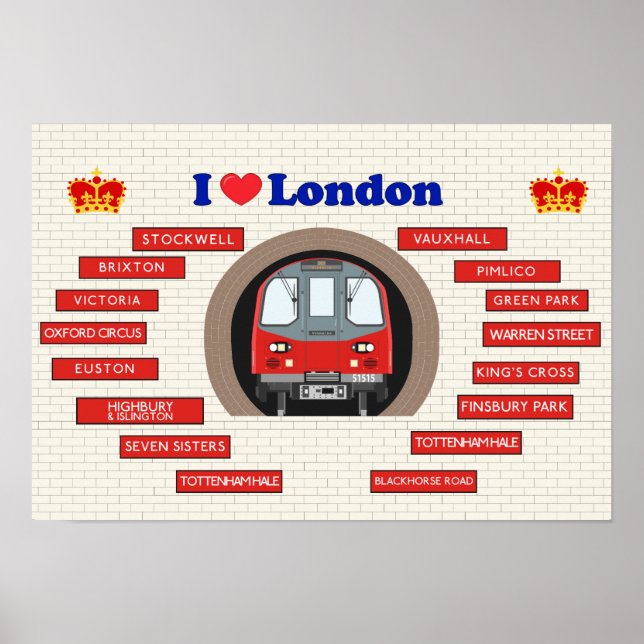 I Love London Poster (Front)