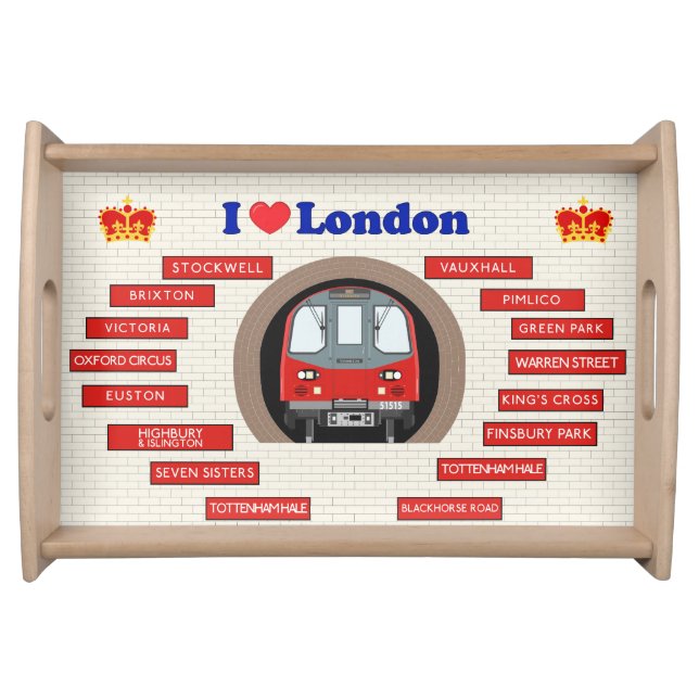 I Love London Serving Tray (Front)