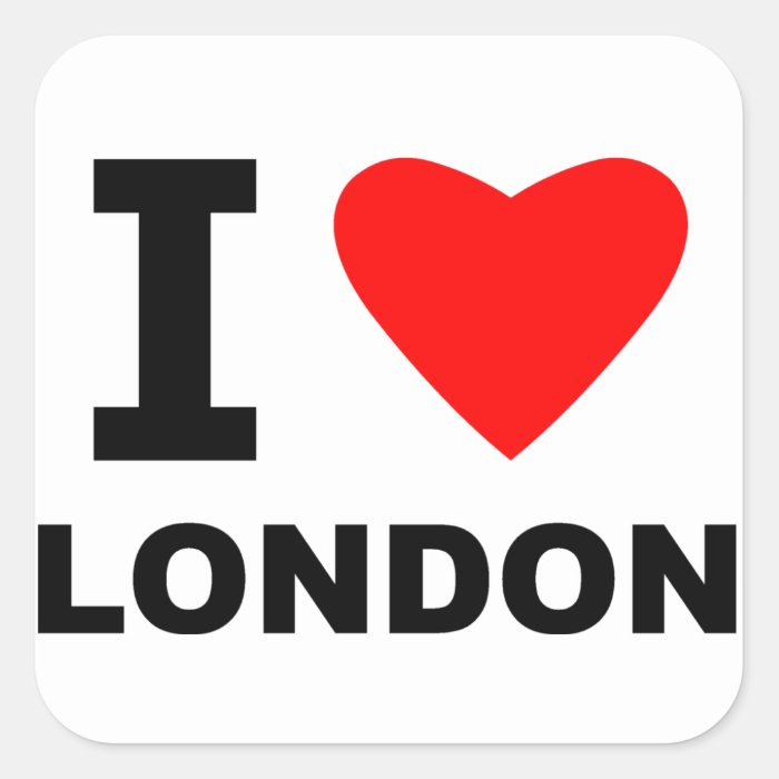 I Love London Stickers