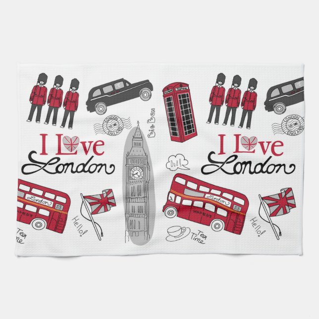I Love London Towel (Horizontal)