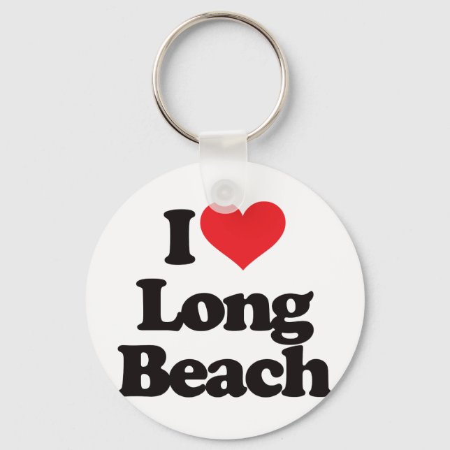 I Love Long Beach Keychain (Front)
