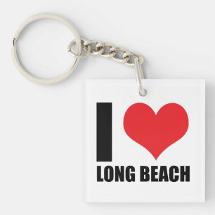 I love Long Beach Keychain