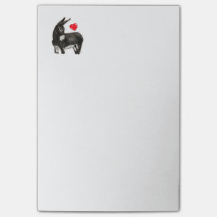 I Love Longears Demure Donkey Post-it Notes
