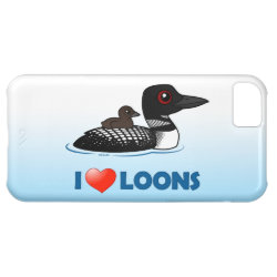I Love Common Loons Case-Mate Barely There iPhone 5C Case