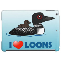 I Love Common Loons Case Savvy Glossy Finish iPad Air Case