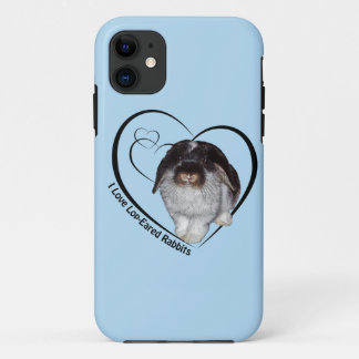 I Love Lop-Eared Rabbits iPhone 5 Case(Light Blue) 11 Case