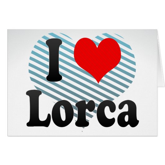 I Love Lorca, Spain. Me Encanta Lorca, Spain Cards (Front Horizontal)