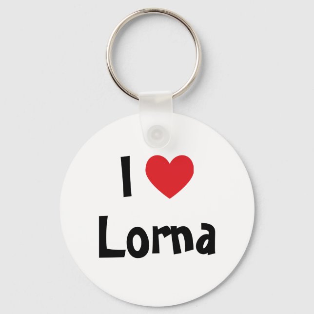 I Love Lorna Keychain (Front)
