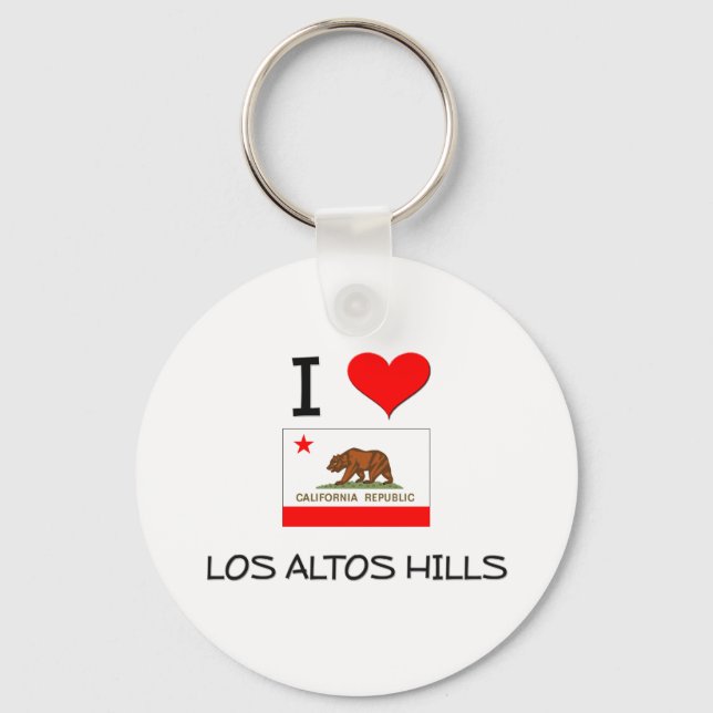 I Love LOS ALTOS HILLS California Keychain (Front)