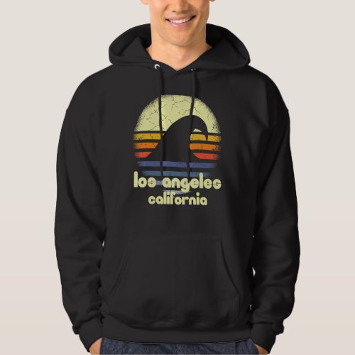 I Love Los Angeles Beach California Ocean Wave Ca Hoodie