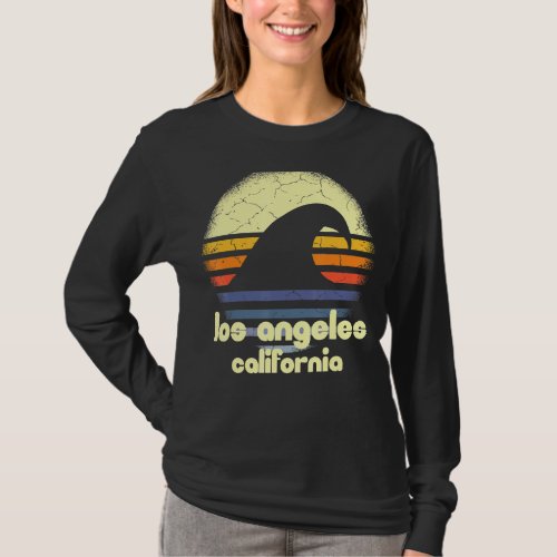 I Love Los Angeles Beach California Ocean Wave Ca T_Shirt
