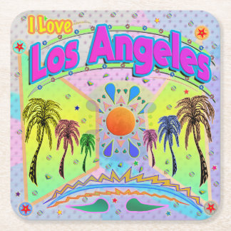 I LOVE Los Angeles Calm Desire Coaster