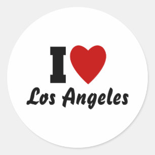 I Love Los Angeles Classic Round Sticker