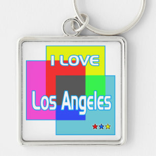 "I LOVE Los Angeles Coloring 2" Kaychain Keychain