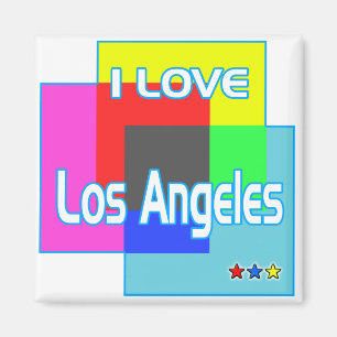 "I LOVE Los Angeles Coloring 2" Magnet