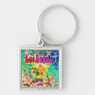 I LOVE Los Angeles Epoch Hour Keychain