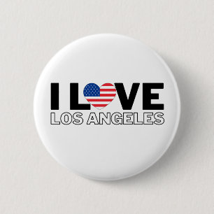 I LOVE LOS ANGELES - For real Angelenos! Button