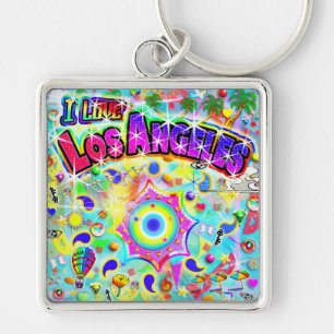 I LOVE Los Angeles Mystic Dance Keychain