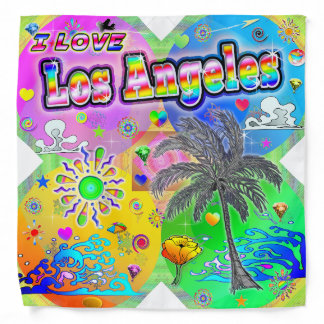I LOVE Los Angeles Quadro Seasons Bandana